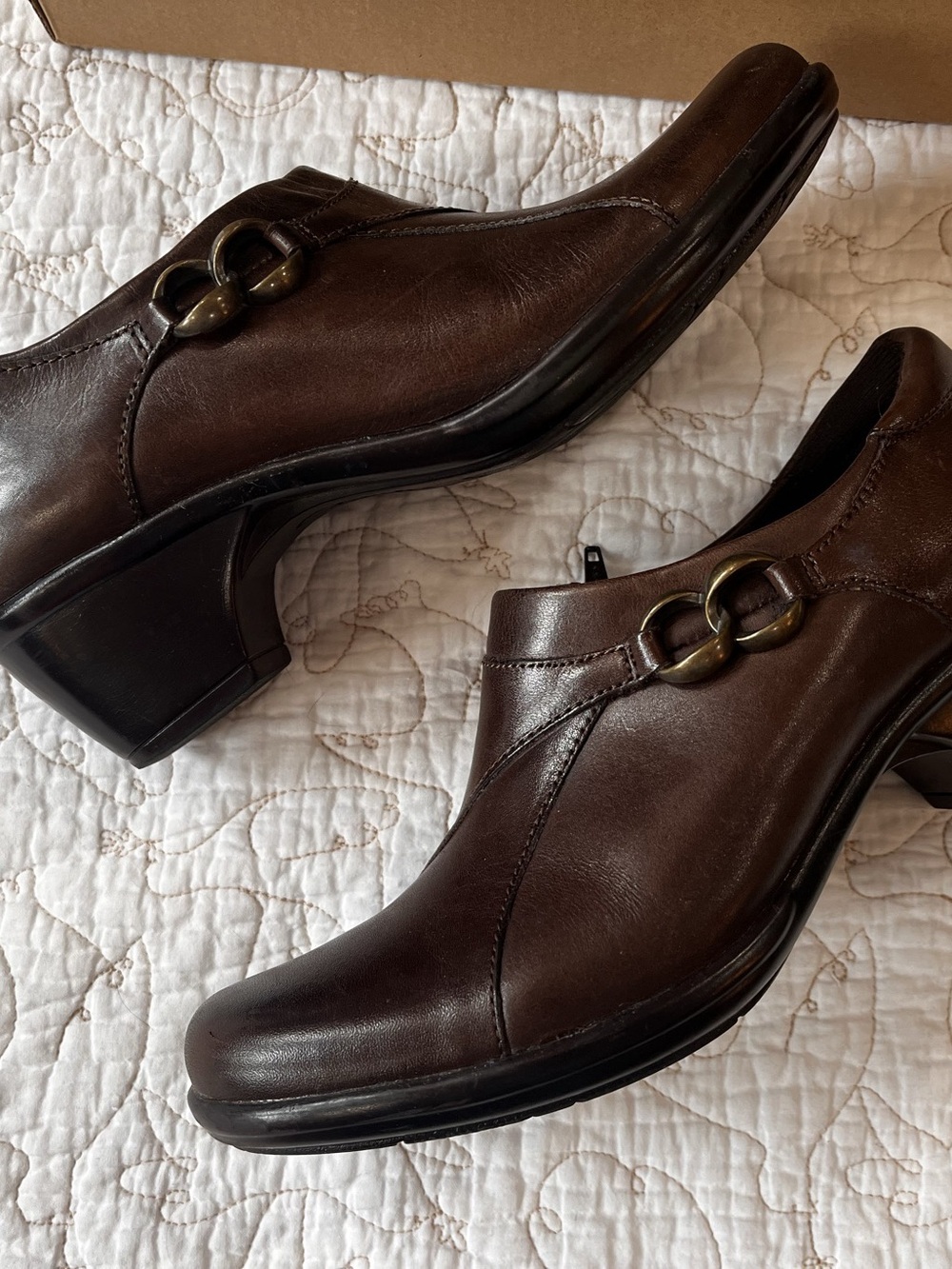 Clarks Wylie Foxtrot Heeled Shoes Brown US 6 M